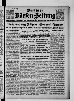 Berliner Börsen-Zeitung vom 24.10.1940