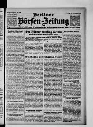 Berliner Börsen-Zeitung vom 25.10.1940