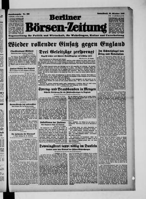 Berliner Börsen-Zeitung vom 26.10.1940