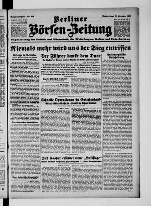 Berliner Börsen-Zeitung vom 31.10.1940