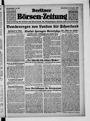 Berliner Börsen-Zeitung vom 02.11.1940