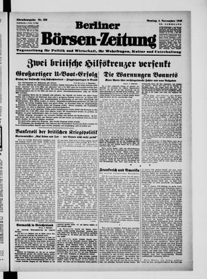 Berliner Börsen-Zeitung vom 04.11.1940