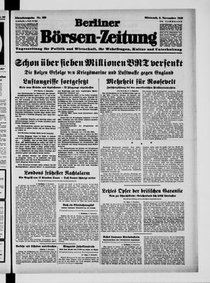 Berliner Börsen-Zeitung vom 06.11.1940