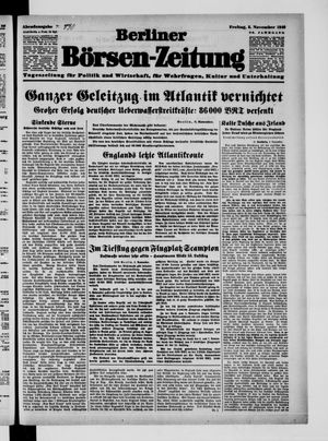 Berliner Börsen-Zeitung vom 08.11.1940