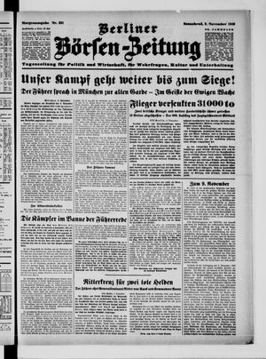 Berliner Börsen-Zeitung vom 09.11.1940