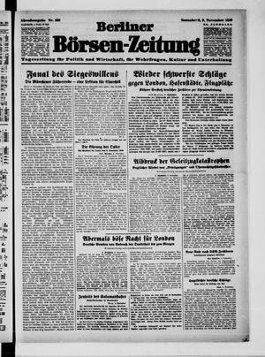 Berliner Börsen-Zeitung vom 09.11.1940