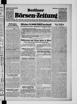 Berliner Börsen-Zeitung vom 19.11.1940