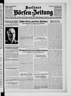 Berliner Börsen-Zeitung vom 22.11.1940