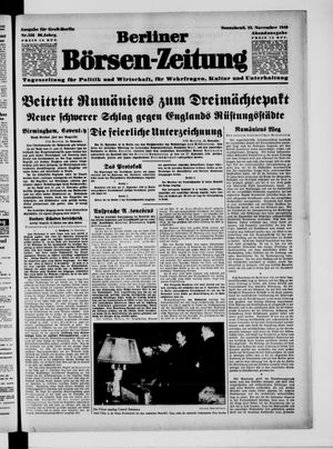 Berliner Börsen-Zeitung vom 23.11.1940