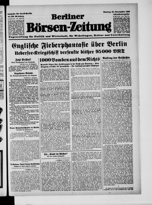 Berliner Börsen-Zeitung vom 25.11.1940