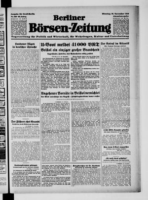 Berliner Börsen-Zeitung vom 26.11.1940