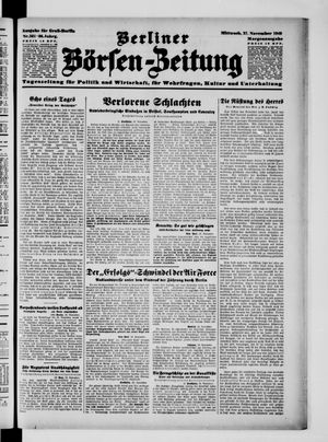 Berliner Börsen-Zeitung vom 27.11.1940