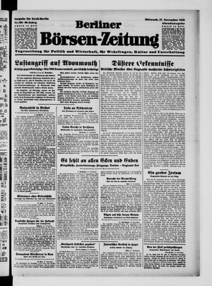 Berliner Börsen-Zeitung vom 27.11.1940