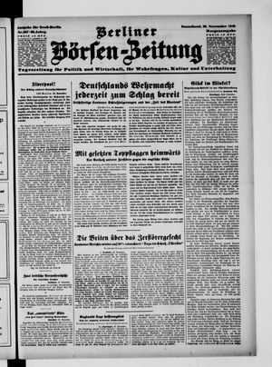 Berliner Börsen-Zeitung vom 30.11.1940