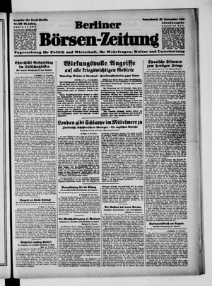Berliner Börsen-Zeitung vom 30.11.1940