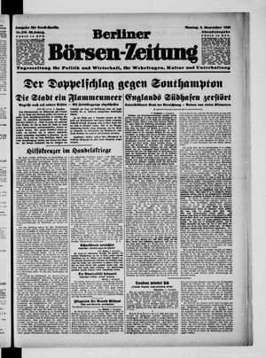 Berliner Börsen-Zeitung vom 02.12.1940