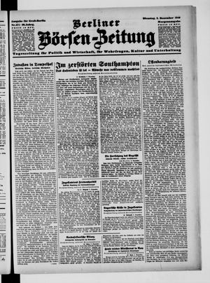 Berliner Börsen-Zeitung vom 03.12.1940