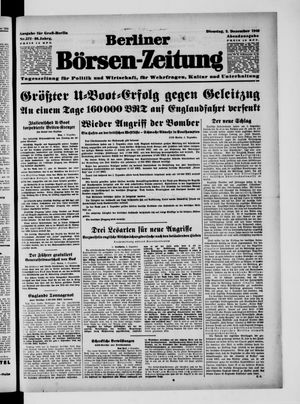 Berliner Börsen-Zeitung vom 03.12.1940