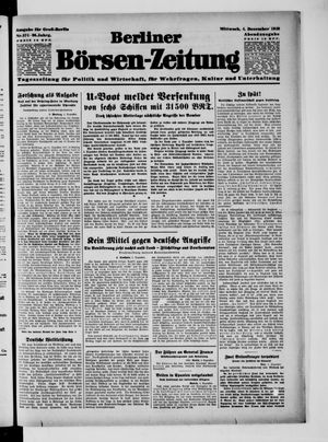 Berliner Börsen-Zeitung vom 04.12.1940