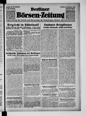 Berliner Börsen-Zeitung vom 06.12.1940