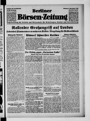 Berliner Börsen-Zeitung vom 09.12.1940