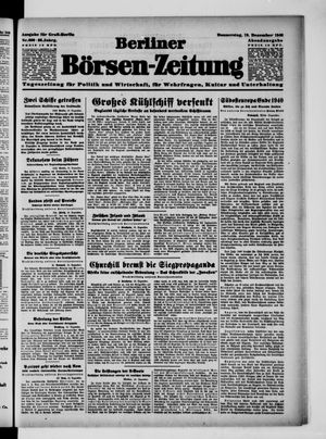 Berliner Börsen-Zeitung vom 19.12.1940