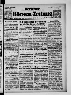 Berliner Börsen-Zeitung vom 20.12.1940