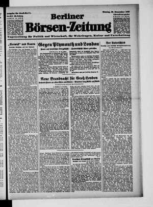 Berliner Börsen-Zeitung vom 30.12.1940