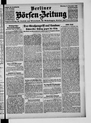 Berliner Börsen-Zeitung vom 31.12.1940