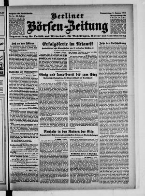 Berliner Börsen-Zeitung vom 02.01.1941