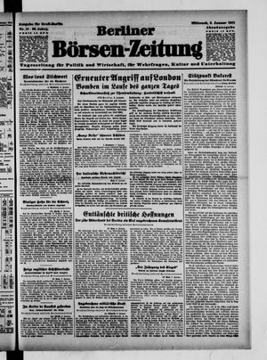 Berliner Börsen-Zeitung vom 08.01.1941