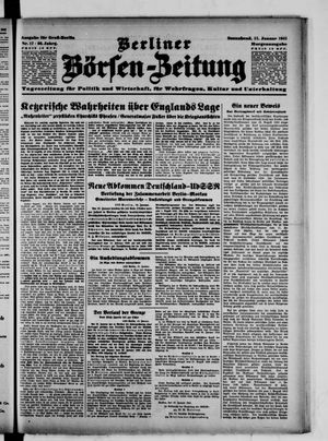 Berliner Börsen-Zeitung vom 11.01.1941
