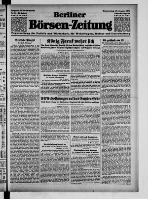 Berliner Börsen-Zeitung vom 16.01.1941