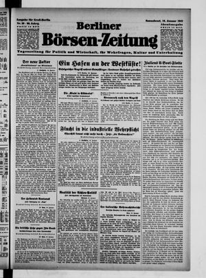 Berliner Börsen-Zeitung vom 18.01.1941