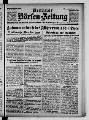 Berliner Börsen-Zeitung vom 21.01.1941