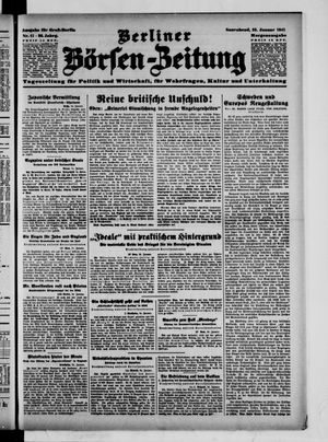 Berliner Börsen-Zeitung vom 25.01.1941