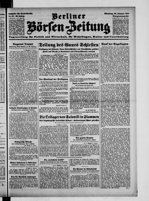 Berliner Börsen-Zeitung vom 28.01.1941