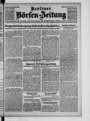 Berliner Börsen-Zeitung vom 29.01.1941