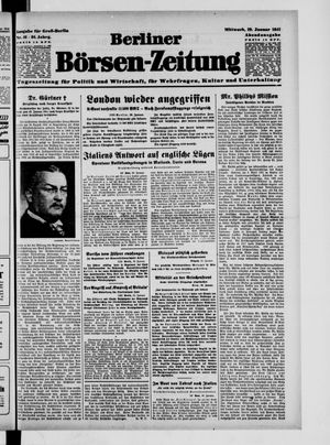 Berliner Börsen-Zeitung vom 29.01.1941