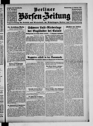Berliner Börsen-Zeitung vom 06.02.1941