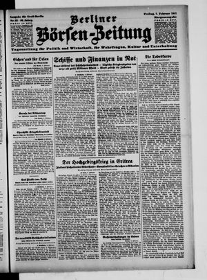 Berliner Börsen-Zeitung vom 07.02.1941