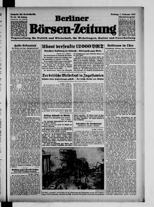 Berliner Börsen-Zeitung vom 07.02.1941