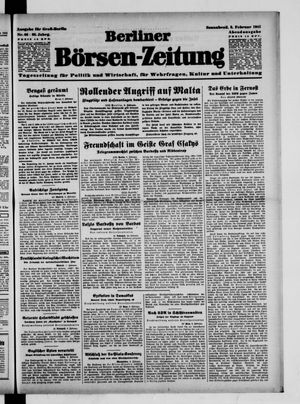 Berliner Börsen-Zeitung vom 08.02.1941