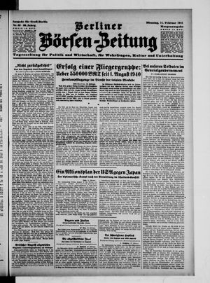 Berliner Börsen-Zeitung vom 11.02.1941