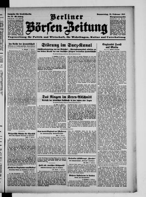 Berliner Börsen-Zeitung vom 13.02.1941