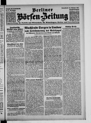 Berliner Börsen-Zeitung vom 15.02.1941
