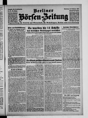 Berliner Börsen-Zeitung vom 16.02.1941