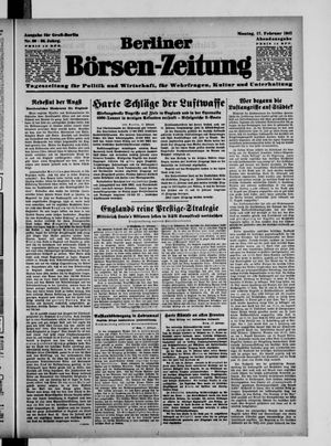 Berliner Börsen-Zeitung vom 17.02.1941