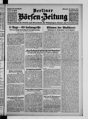 Berliner Börsen-Zeitung vom 19.02.1941