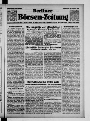 Berliner Börsen-Zeitung vom 19.02.1941
